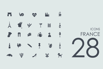 Set of France icons