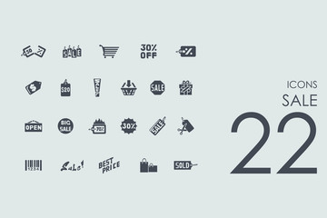 Set of sale icons