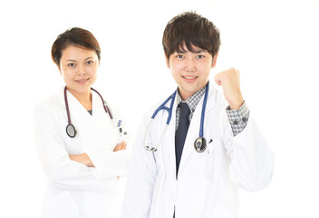 Fototapeta premium 笑顔の二人の医師