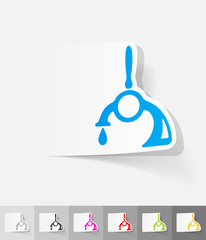 realistic design element. spilling beer