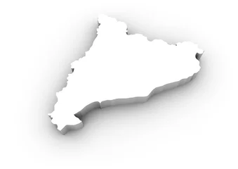Fotobehang catalonia map © MclittleStock