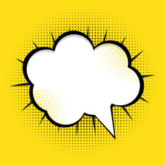 Speech Bubble Pop Art Background Vector 