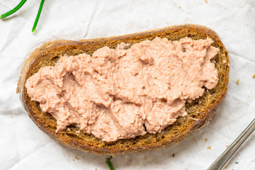 Sandwich with meat pate