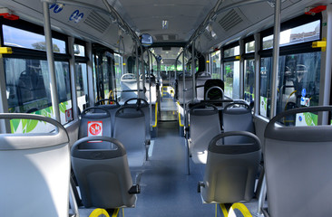 New modern city bus 