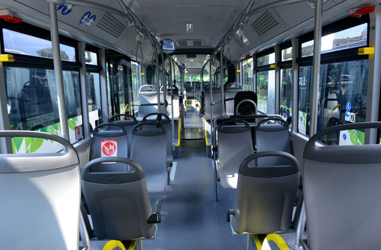 New modern city bus 