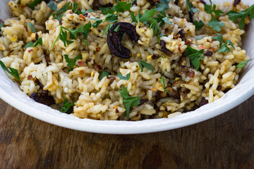 Wild mushrooms risotto.