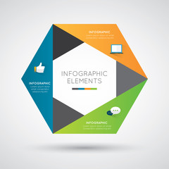 Modern infographic for business project