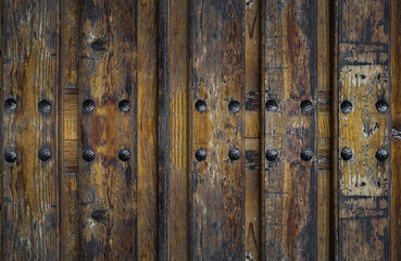 Texture of the wooden door
