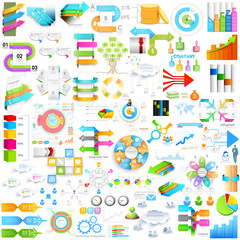Business infographics element for presentationjumbo collection
