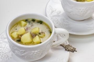 Wild mushroom soup.