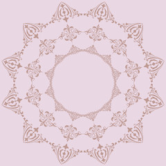 circular pattern vintage pink