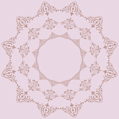 circular pattern vintage pink