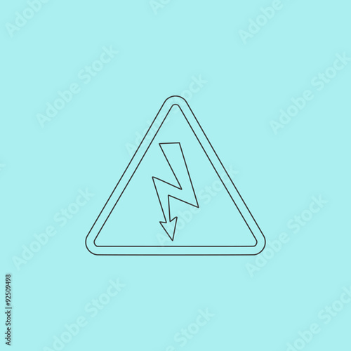 "High voltage - Vector illustration" Stock image and royalty-free
