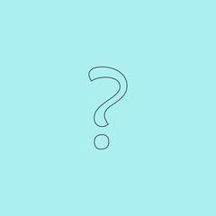 Question mark sign icon, vector illustration