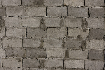 wall of gray brick