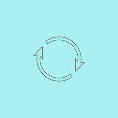 Arrow circle icon - cycle, loop, roundabout 