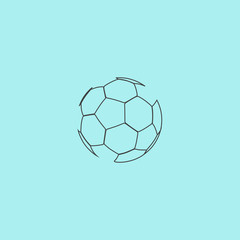 Fototapeta premium vector football ball - soccer