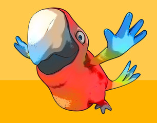 Fun parrot