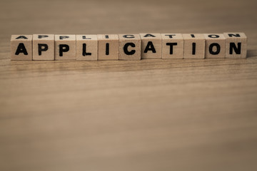 Application in wooden cubes