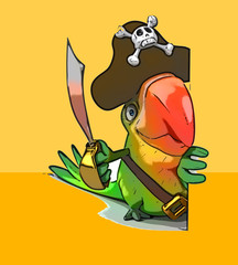 Fun parrot