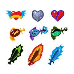 Weapon and Icons Set for Games