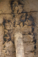 Doors clay charcoal stove