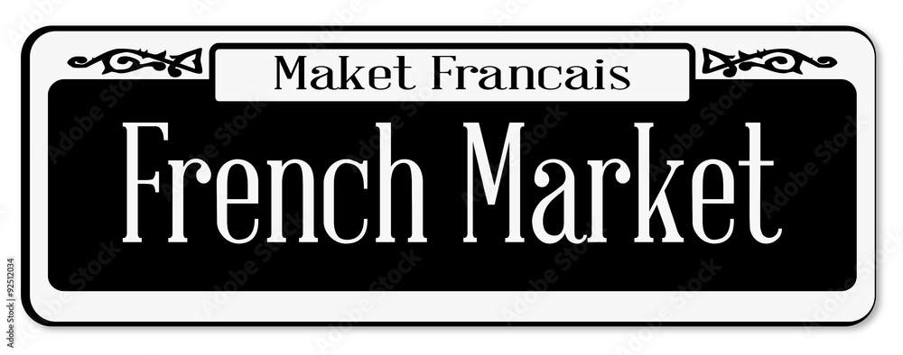 Poster french market