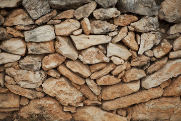 Stone wall background for texture with space.