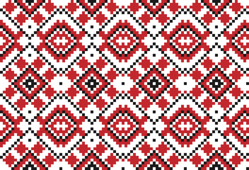 Traditional national embroidered pattern