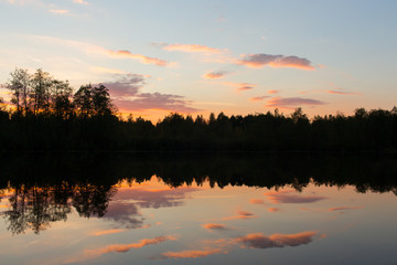 Sunset on Lake meteorite