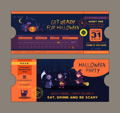 happy halloween party background illustration