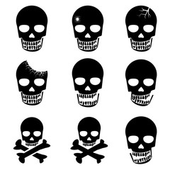 Set of Skull and crossbones icon