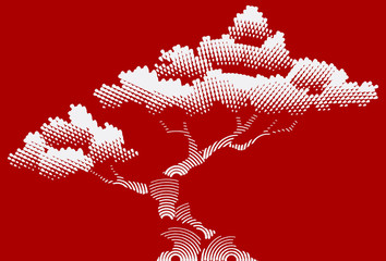 Bonsai tree background.