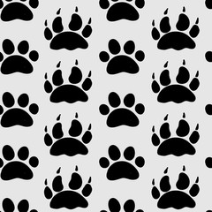 Fototapeta premium seamless pattern with footprints
