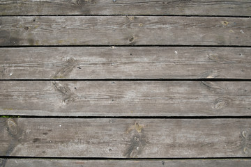 Fototapeta premium Vintage wooden panel with horizontal planks and gaps