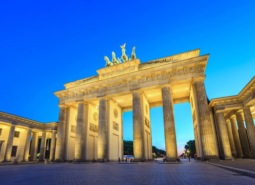 Brandenburg Gate at night - Berlin - Germany