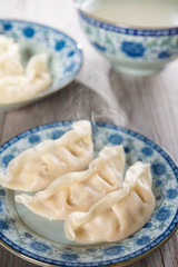 Asian Chinese dish fresh dumplings