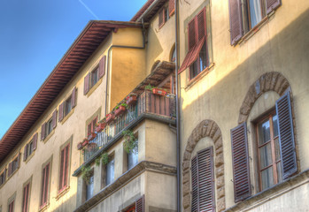 Fototapeta na wymiar balcony in Florence