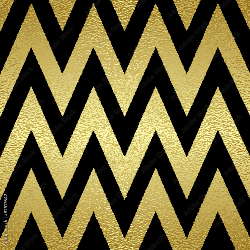 Poster pattern in zigzag.