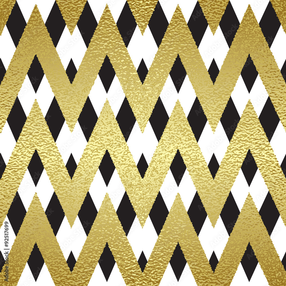 Poster pattern in zigzag.