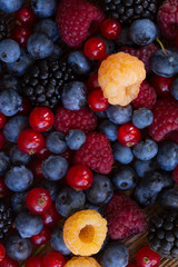 background of fresh berries