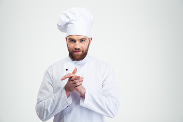 Portrait of a happy male chef cook
