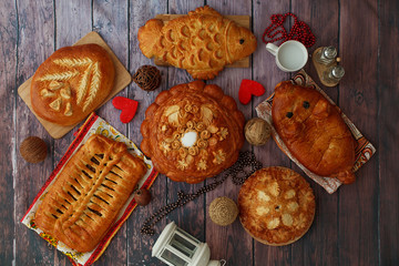 ассорти из пирогов