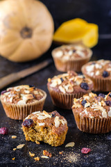 Muffins mit Butternut-Kürbis
