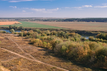 Meadow and river