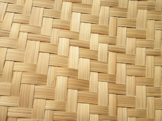 close up woven bamboo pattern