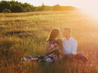 young couple outdoor