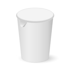 Paper cup with a lid
