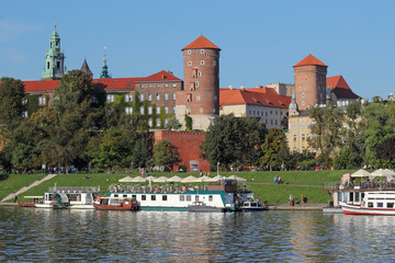 Naklejka premium Wawel Royal Castle in Krakow, Poland