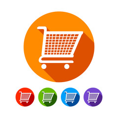 Shopping Carts Flat Icons